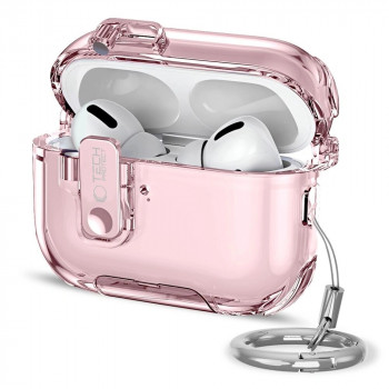Tech-Protect Bounce Pro Apple AirPods Pro 3 įkrovimo dėklo dangtelis, rožinis