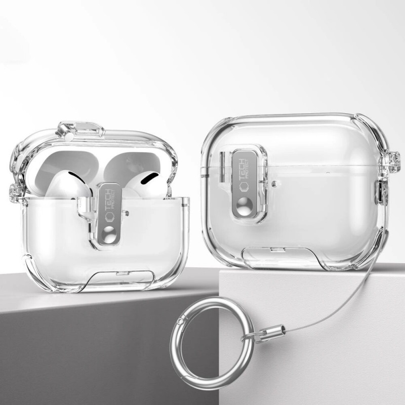 Tech-Protect Bounce Pro Apple AirPods Pro 3 įkrovimo dėklo dangtelis, rožinis