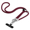 Tech-Protect C10S Rope kryžminė ir riešo telefono pakabuko rinkinys, Burgundy/Titanium
