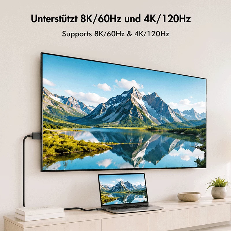 LogiLink CUA0121 USB 3.2 Gen2 Type-C kabelis, C/M į DP/M, bi-di, 8K/60 Hz, metalinis, juodas, 3 m