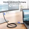 LogiLink CUA0120 USB 3.2 Gen2 Type-C kabelis, C/M į DP/M, bi-di, 8K/60 Hz, metalinis, juodas, 1,8 m