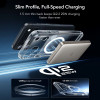 ESR Classic Hybrid MagSafe dėklas su grūdintu stiklu, skirtas Apple iPhone 17 Pro Max, permatomas
