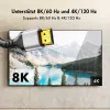 LogiLink CH0125 HDMI kabelis, A/M–A/M, 8K/60 Hz, 48 Gbps, metalinis, nailoninis, juodas/pilkas, 7,5 m