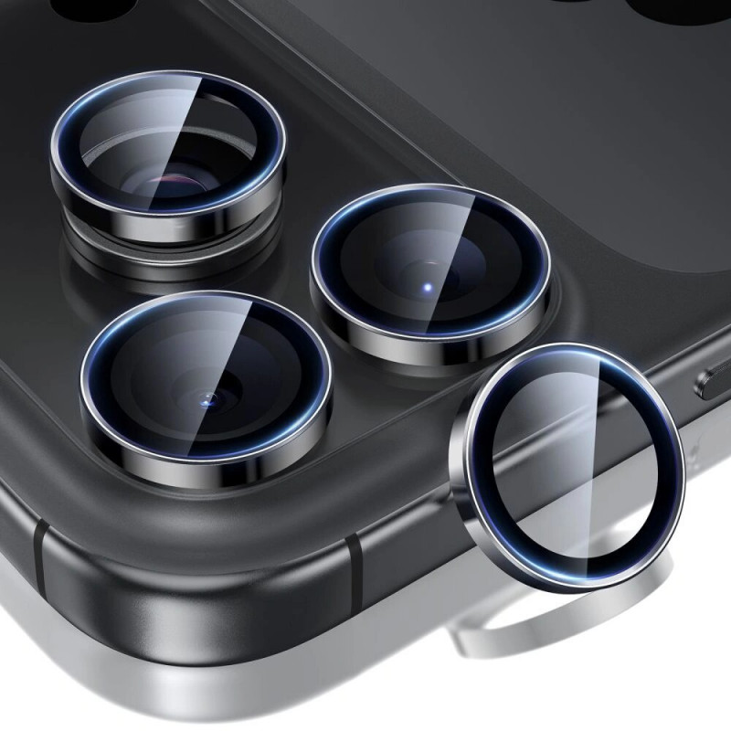 ESR Armorite fotoaparato apsauga, skirta Apple iPhone 14 Pro / 14 Pro Max / 15 Pro / 15 Pro Max / 16 Pro / 16 Pro Max / 17 Pro / 17 Pro Max, juoda (ESR931)