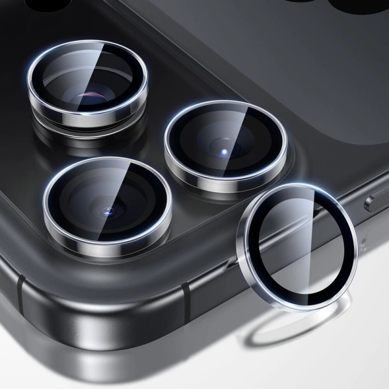 ESR Armorite fotoaparato apsauga, skirta Apple iPhone 14 Pro / 14 Pro Max / 15 Pro / 15 Pro Max / 16 Pro / 16 Pro Max / 17 Pro / 17 Pro Max, permatoma (ESR932)