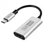LogiLink CUA0115 USB 3.2 Gen1 Type-C adapteris, C/M į HDMI-A/F, 4K/60 Hz, metalinis, juodas/sidabrinis, 0,15 m