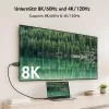 Logilink CUA0131 USB 3.2 Gen2 Type-C kabelis, C/M į DP/M, 8K/60 Hz, nailonas, metalas, juodas, 2 m