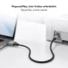 Logilink CU0107 USB 2.0 kabelis, USB-A/M į USB-B/M, 480 Mbps, nailonas, metalas, juodas/sidabrinis, 2 m