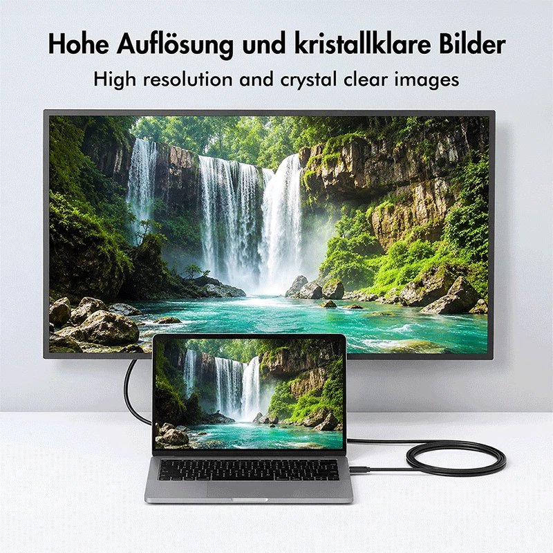 Logilink UA0473 USB 3.2 Gen1 Type-C kabelis, C/M į DVI-D/M, 1080p/60 Hz, juodas, 1,8 m