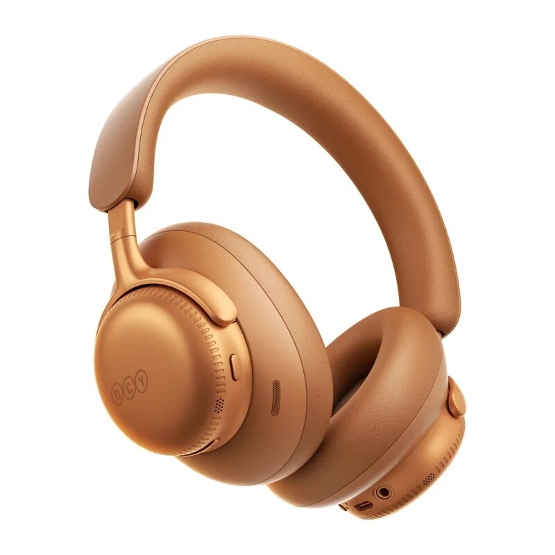 QCY H6 Ultra belaidės antausinės ausinės, adaptyvus ANC, Bluetooth 6.0, oranžinės
