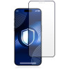 3MK HardGlass Matt Max grūdintas stiklas, skirtas Apple iPhone 18 Pro Max, matinis, juodas