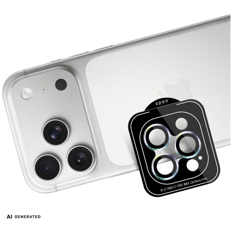 3MK Lens Protection Pro fotoaparato objektyvo apsauga, skirta Apple iPhone 18 Pro / 18 Pro Max, grūdintas stiklas, rainbow