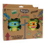 P.m.i. Kids World Fuggler S2 Swap & Style figūrėlės – 2 vienetų rinkinys (Leonardo ir Michelangelo)