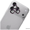 3MK Lens Protection Pro Apple iPhone 18 Pro / 18 Pro Max fotoaparato objektyvo apsauga, grūdintas stiklas, Burgundy