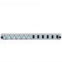 EFB Elektronik SB-FP-6SC-S-OM4 stovo tvirtinimo šviesolaidinė priekinė panelė, 1U, pilka, metalinė, 432 mm