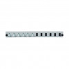 EFB Elektronik SB-FP-6SC-S-OM4 stovo tvirtinimo šviesolaidinė priekinė panelė, 1U, pilka, metalinė, 432 mm