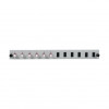 EFB Elektronik SB-FP-6SC-S-OM4 stovo tvirtinimo šviesolaidinė priekinė panelė, 1U, pilka, metalinė, 432 mm