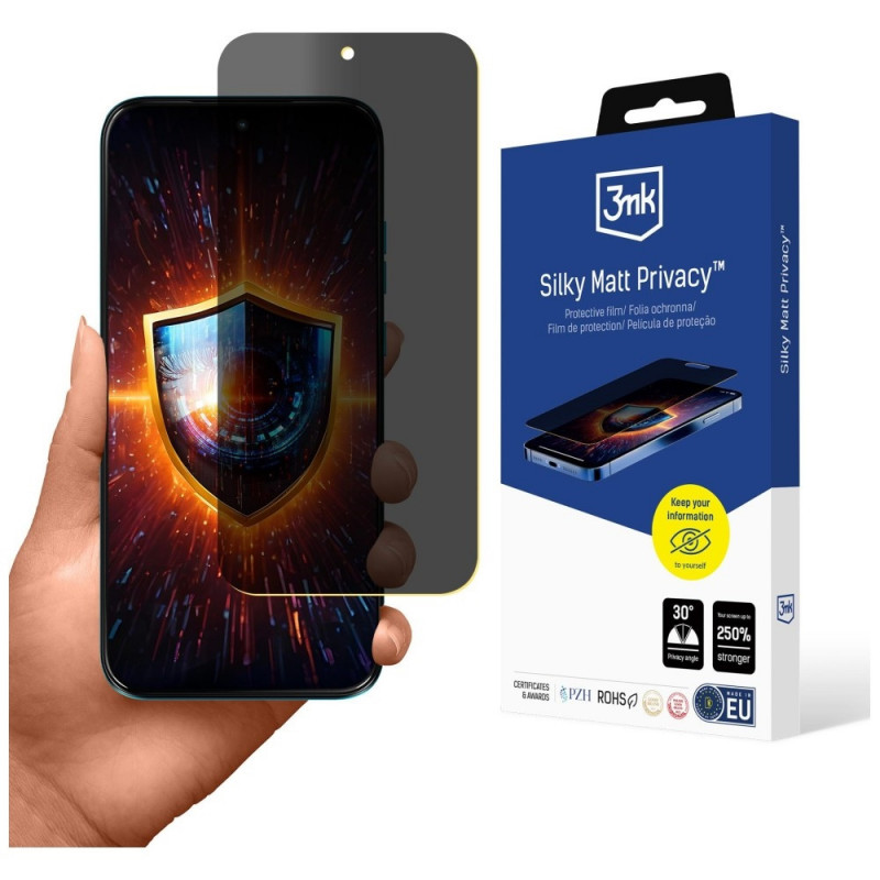 3MK Silky Matt Privacy matinė privatumo ekrano apsauginė plėvelė Motorola Moto G87