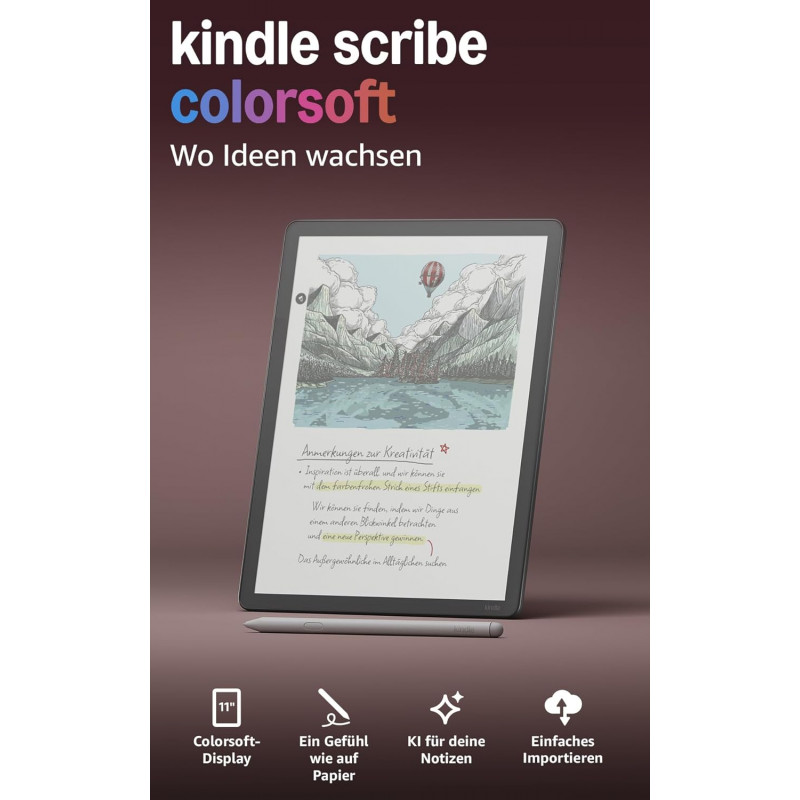 Kindle Scribe Colorsoft elektroninė skaityklė, 64 GB, Graphite