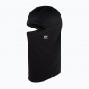 BUFF Tech Fleece balaklava su atverčiama dalimi, vientisa juoda
