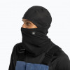 BUFF Tech Fleece balaklava su atverčiama dalimi, vientisa juoda