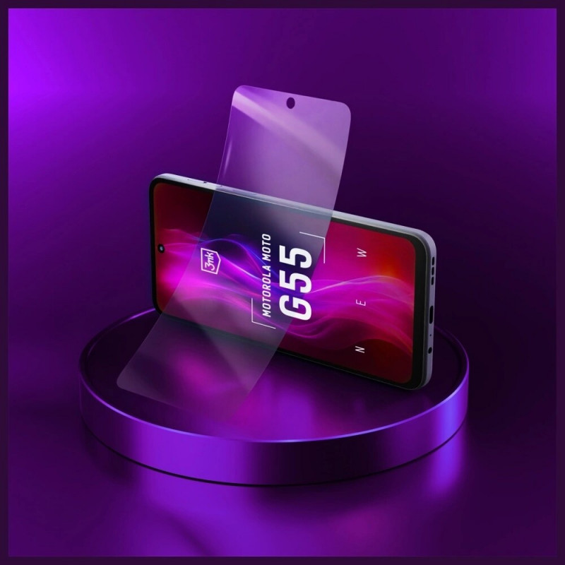 3MK FlexibleGlass hibridinis stiklas, skirtas Motorola Moto G55 5G