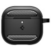 Spigen tvirtas apsauginis dėklas, skirtas Apple AirPods 4, matinė juoda