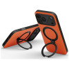 UNIQ Elix dėklas, skirtas Apple iPhone 18 Pro Max / 17 Pro Max, 360 besisukantis atrama, oranžinis