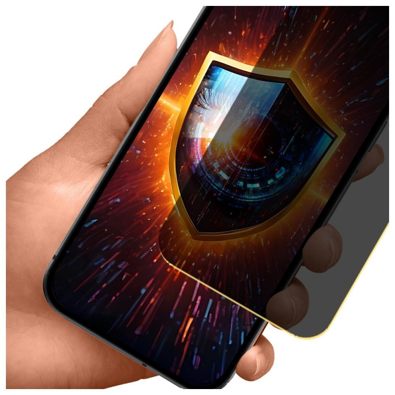 3MK Silky Matt Privacy matinė privatumo ekrano apsauga, skirta Google Pixel 9A, juoda