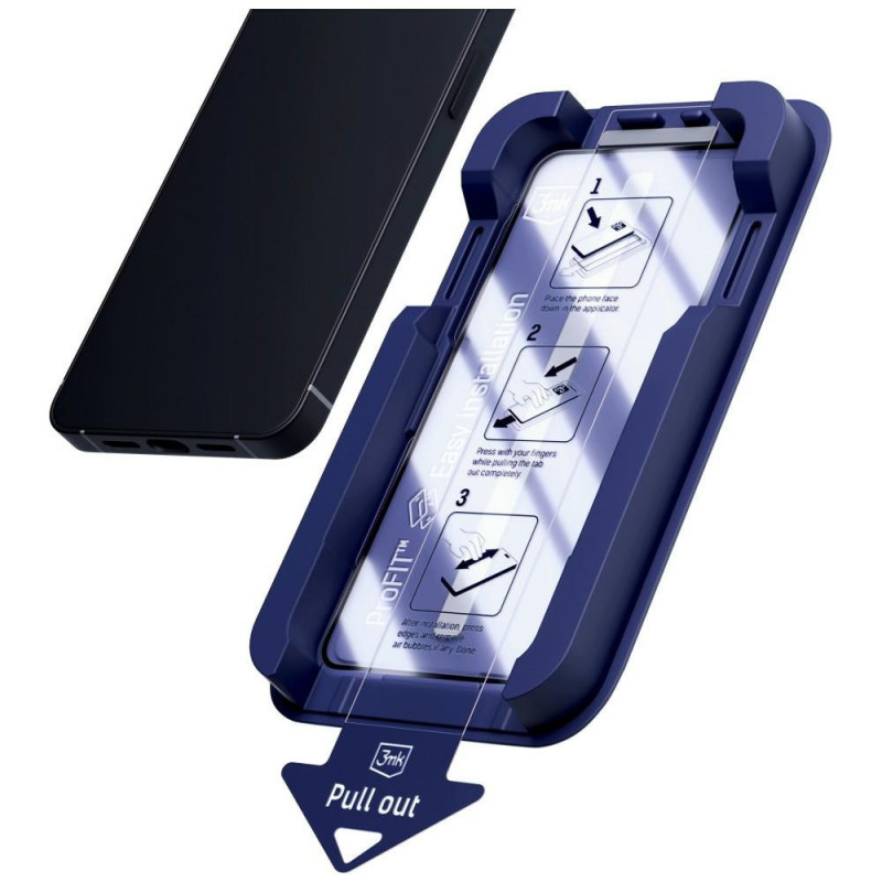 3MK HardGlass Max grūdintas stiklas su aplikatoriumi, skirtas Samsung Galaxy S24+ / S25+, juodas