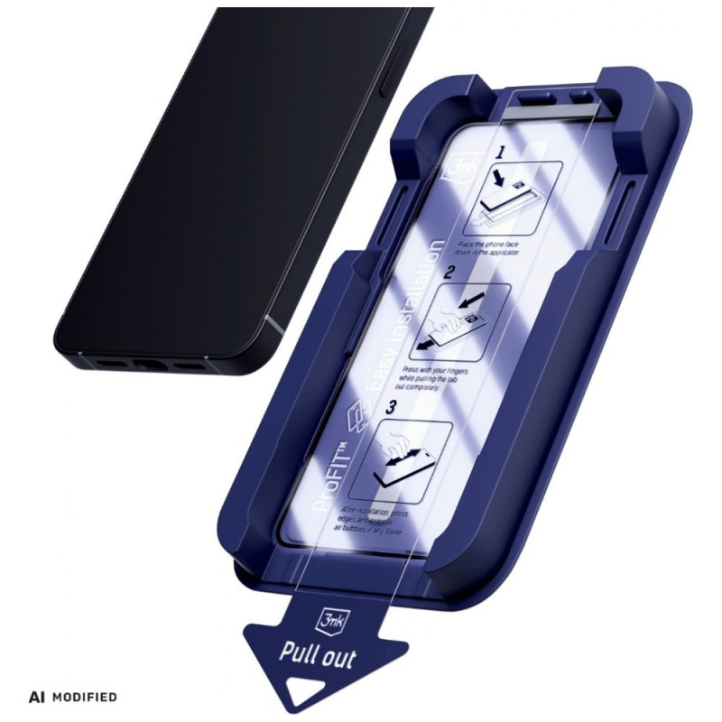 3MK HardGlass Max grūdintas stiklas, skirtas Samsung Galaxy S24 Ultra, juodas