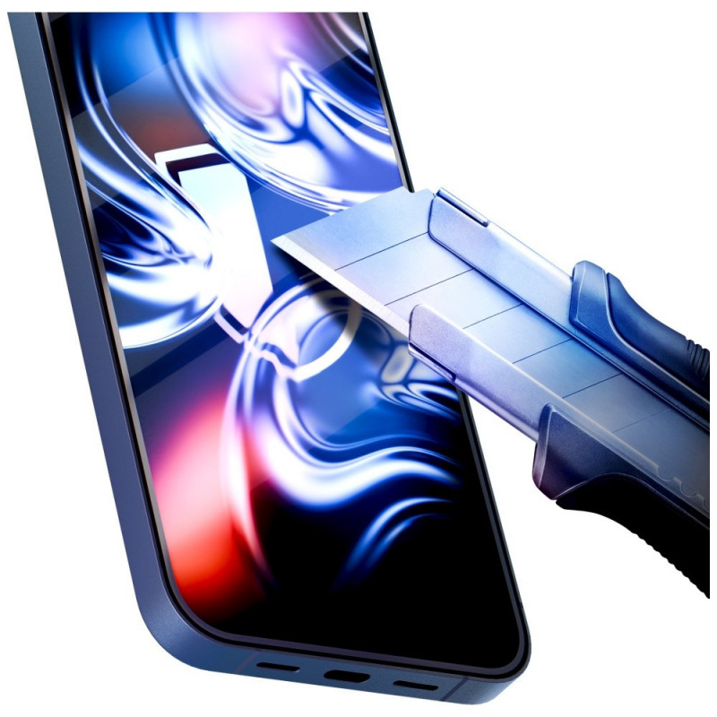 3MK HardGlass Max grūdintas stiklas su aplikatoriumi, skirtas Apple iPhone 16 Pro / 17, juodas