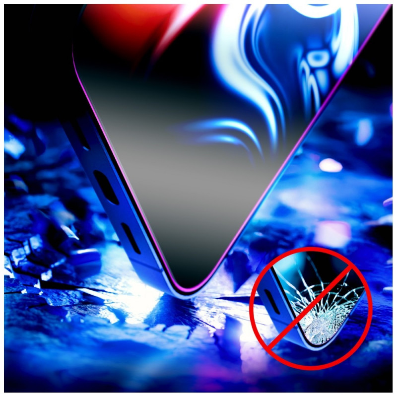 3MK HardGlass Max grūdintas stiklas su aplikatoriumi, skirtas Apple iPhone 16 Pro / 17, juodas