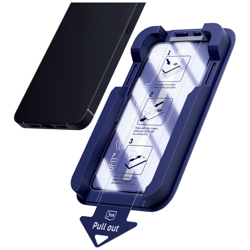 3MK HardGlass Max grūdintas stiklas su aplikatoriumi, skirtas Apple iPhone 16 Pro Max