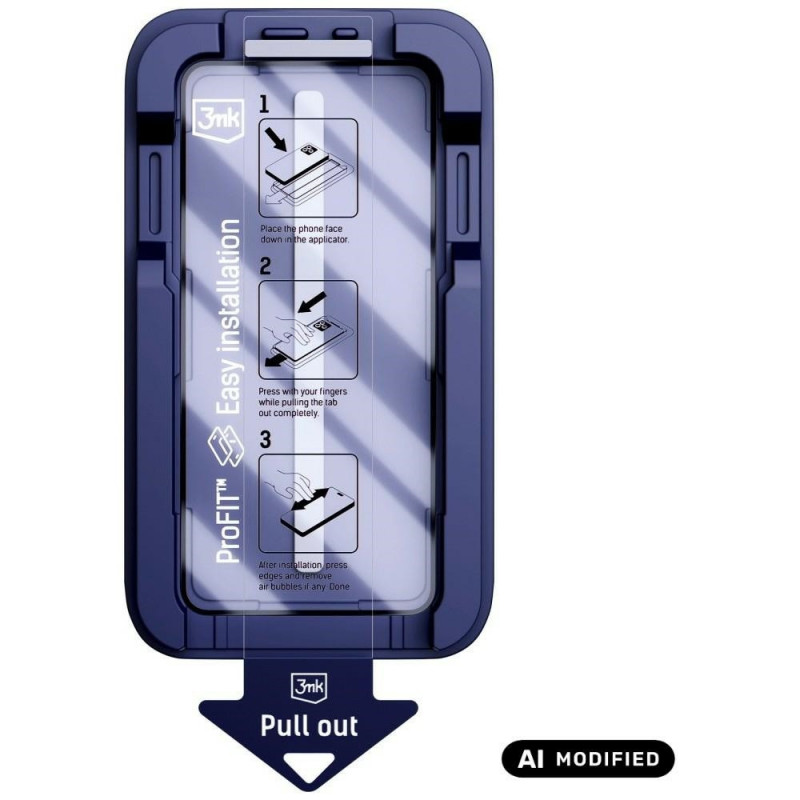 3MK HardGlass Max grūdintas stiklas, skirtas Apple iPhone 15 Pro, juodas