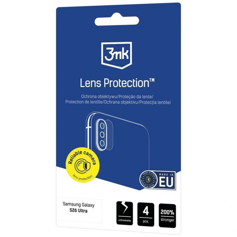 3MK Lens Protection fotoaparato objektyvo apsauga, skirta Samsung Galaxy S26 Ultra, 4 vnt. (3MK17720)