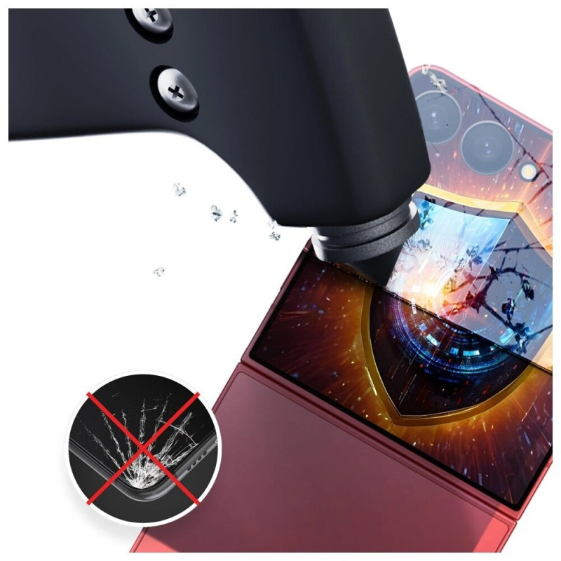 3MK Silky Matt Privacy privatumo ekrano apsauginė plėvelė, skirta Samsung Galaxy Z Flip7