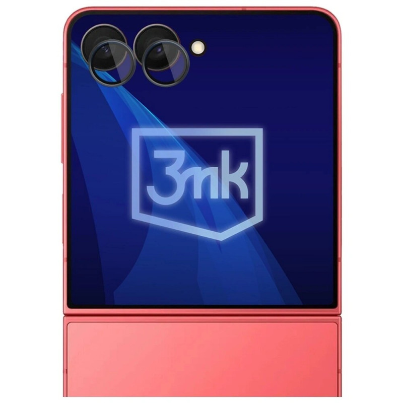3MK Lens Protection Pro fotoaparato objektyvo apsauginis stiklas, skirtas Samsung Galaxy Z Flip7, juodas