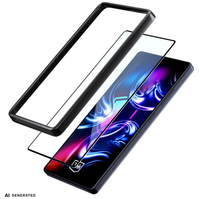 3MK HardGlass Max grūdintas stiklas su montavimo rėmeliu, skirtas Samsung Galaxy A35 / A55 5G
