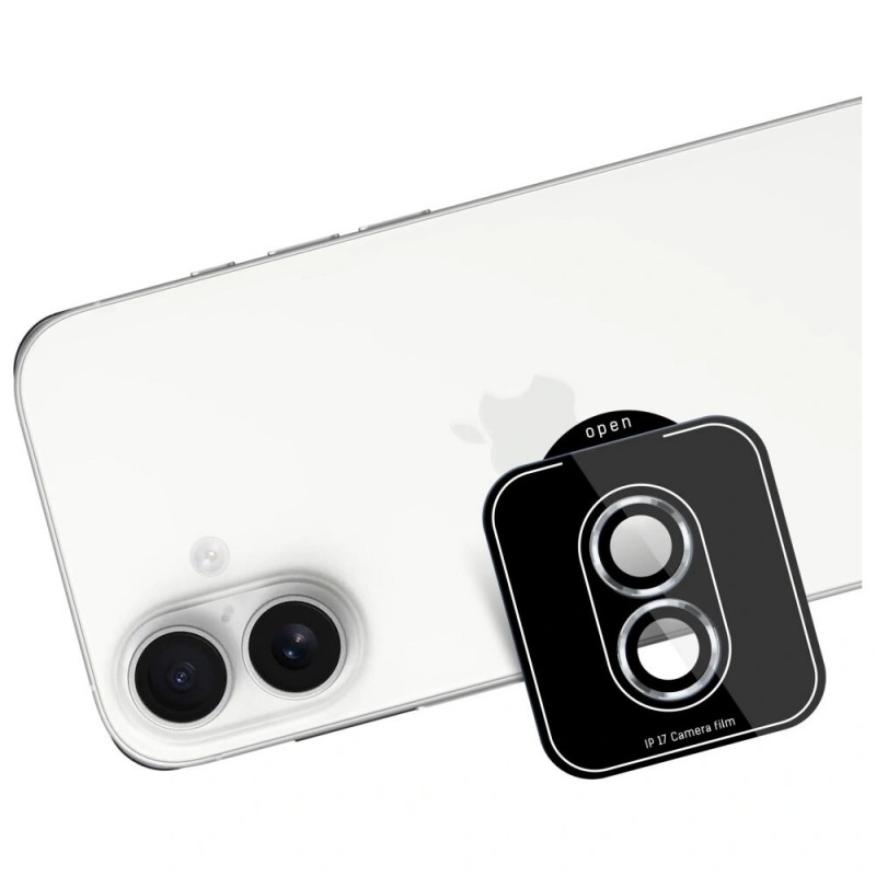 3MK Lens Protection Pro fotoaparato objektyvo stiklas, skirtas Apple iPhone 17, sidabrinis