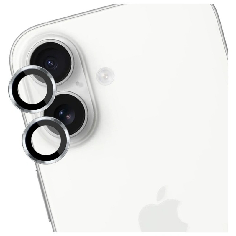 3MK Lens Protection Pro fotoaparato objektyvo stiklas, skirtas Apple iPhone 17, sidabrinis