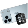 3MK Lens Protection Pro fotoaparato objektyvo stiklas, skirtas Apple iPhone 17 Pro / 17 Pro Max, juodas