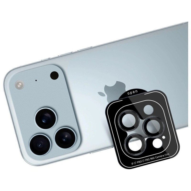 3MK Lens Protection Pro fotoaparato objektyvo stiklas, skirtas Apple iPhone 17 Pro / 17 Pro Max, juodas