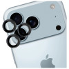 3MK Lens Protection Pro fotoaparato objektyvo stiklas, skirtas Apple iPhone 17 Pro / 17 Pro Max, juodas