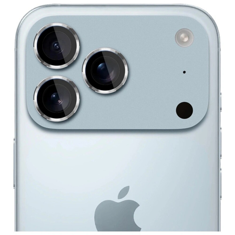 3MK Lens Protection Pro fotoaparato objektyvo stiklas, skirtas Apple iPhone 17 Pro / 17 Pro Max, sidabrinis