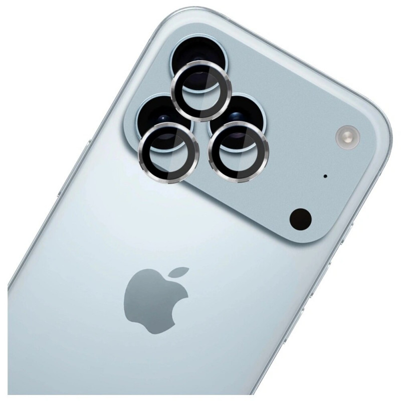 3MK Lens Protection Pro fotoaparato objektyvo stiklas, skirtas Apple iPhone 17 Pro / 17 Pro Max, sidabrinis