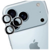 3MK Lens Protection Pro fotoaparato objektyvo stiklas, skirtas Apple iPhone 17 Pro / 17 Pro Max, sidabrinis