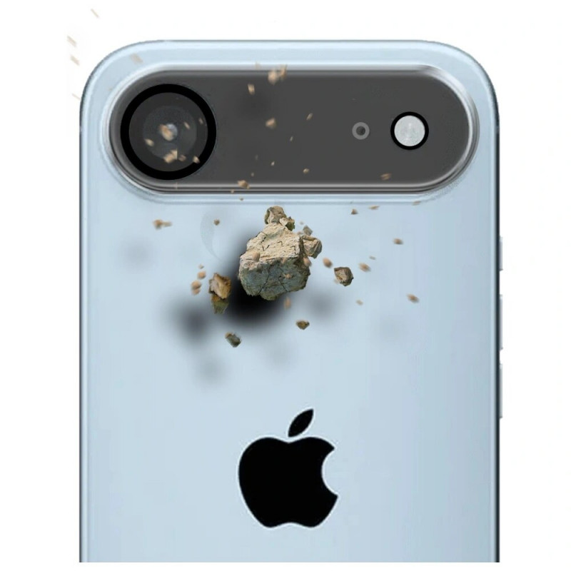 3MK Lens Pro Full Cover grūdintas fotoaparato objektyvo stiklas, skirtas Apple iPhone Air
