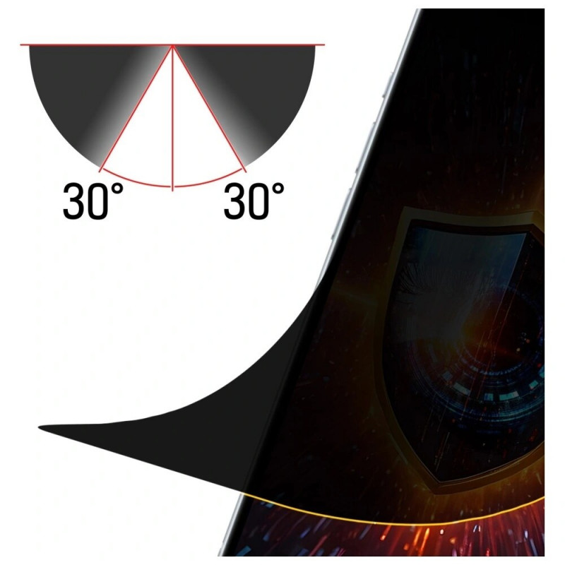 3MK Silky Matt Privacy Apple iPhone 17 Pro matinė privatumo ekrano apsauginė plėvelė