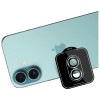 3MK Lens Protection Pro grūdinto stiklo fotoaparato objektyvo apsauga, skirta Apple iPhone 17, žalia
